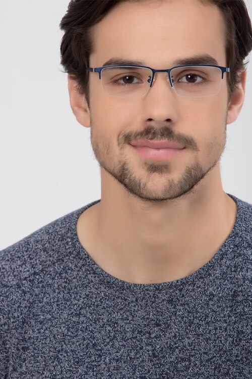 Vienna Navy MetalEyeglass Frames for Men from EyeBuyDirect