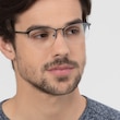 Paradox Black MetalEyeglass Frames for Men from EyeBuyDirect