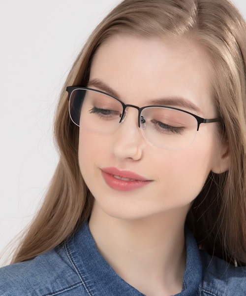 Paradox Black MetalEyeglass Frames for Women from EyeBuyDirect