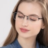 Paradox Noir MétalMontures de lunettes de vue pour Femmes d'EyeBuyDirect
