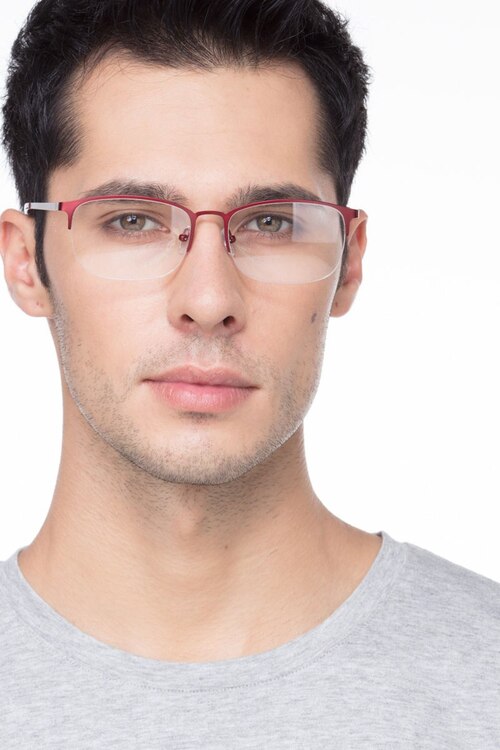 Paradox Red MetalEyeglass Frames for Men from EyeBuyDirect
