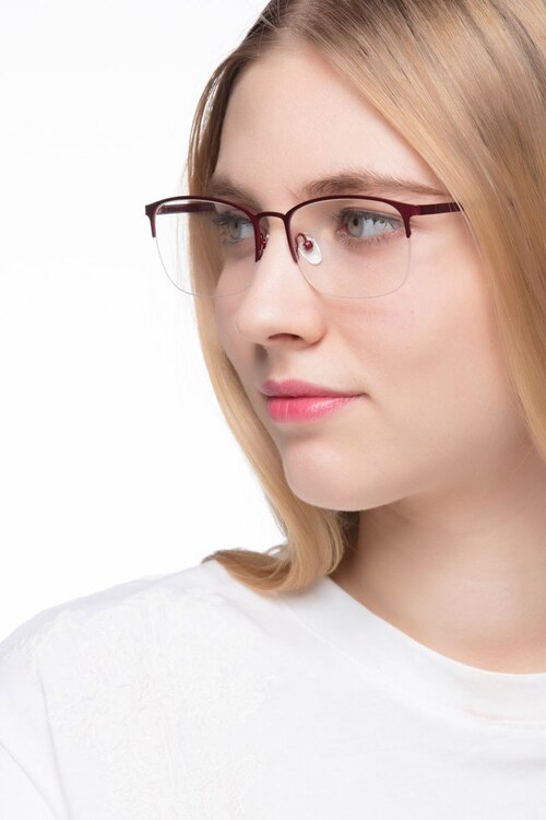 Paradox Red MetalEyeglass Frames for Women from EyeBuyDirect