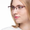 Paradox Red MetalEyeglass Frames for Women from EyeBuyDirect