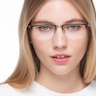 Vector Brun MétalMontures de lunettes de vue pour Femmes d'EyeBuyDirect