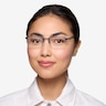 Argil Matte Navy MetalEyeglass Frames for Women from EyeBuyDirect