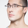 Argil Matte Black MetalEyeglass Frames for Men from EyeBuyDirect
