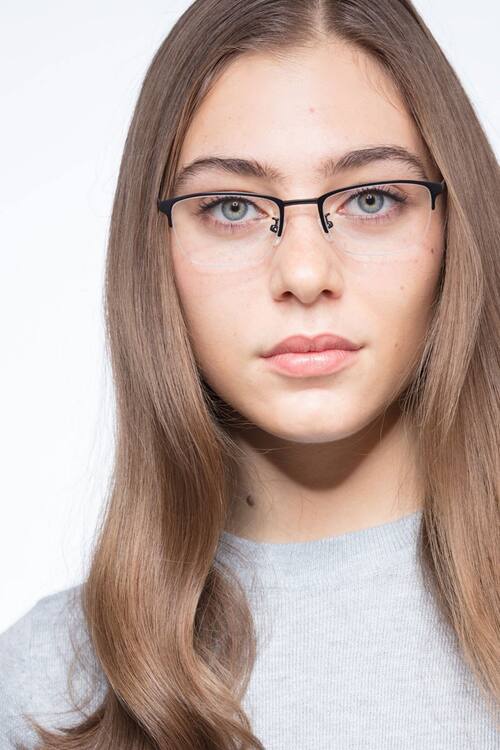 Matte Black  Argil -  Metal Eyeglasses