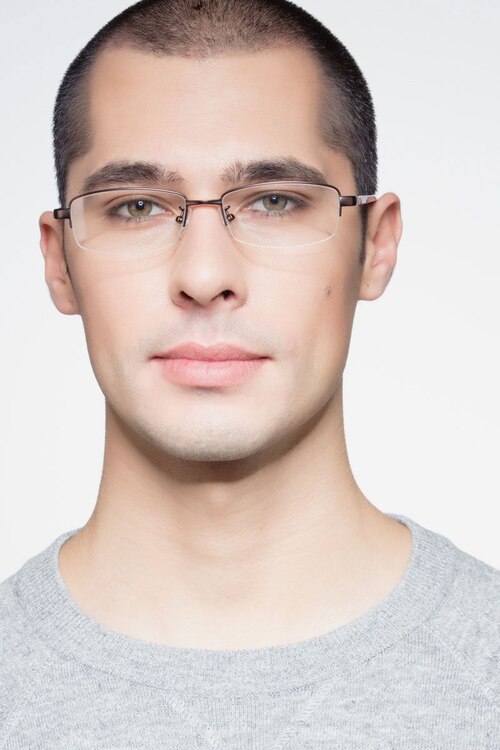 Limit Bronze MetalEyeglass Frames for Men from EyeBuyDirect