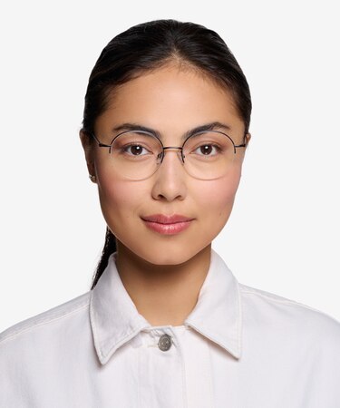 Gunmetal Albee -  Vintage Metal Eyeglasses