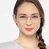 Noblesse Red MetalEyeglass Frames for Women from EyeBuyDirect