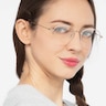 Noblesse Golden MetalEyeglass Frames for Women from EyeBuyDirect