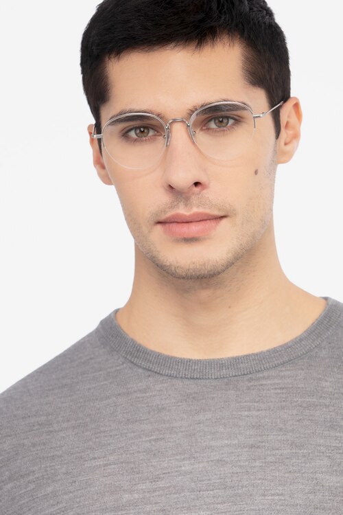 Noblesse Silver MetalEyeglass Frames for Men from EyeBuyDirect