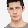 Noblesse Silver MetalEyeglass Frames for Men from EyeBuyDirect