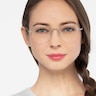 Noblesse Silver MetalEyeglass Frames for Women from EyeBuyDirect