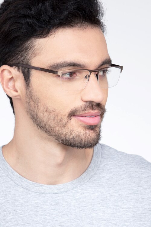 Cavalier Brown MetalEyeglass Frames for Men from EyeBuyDirect