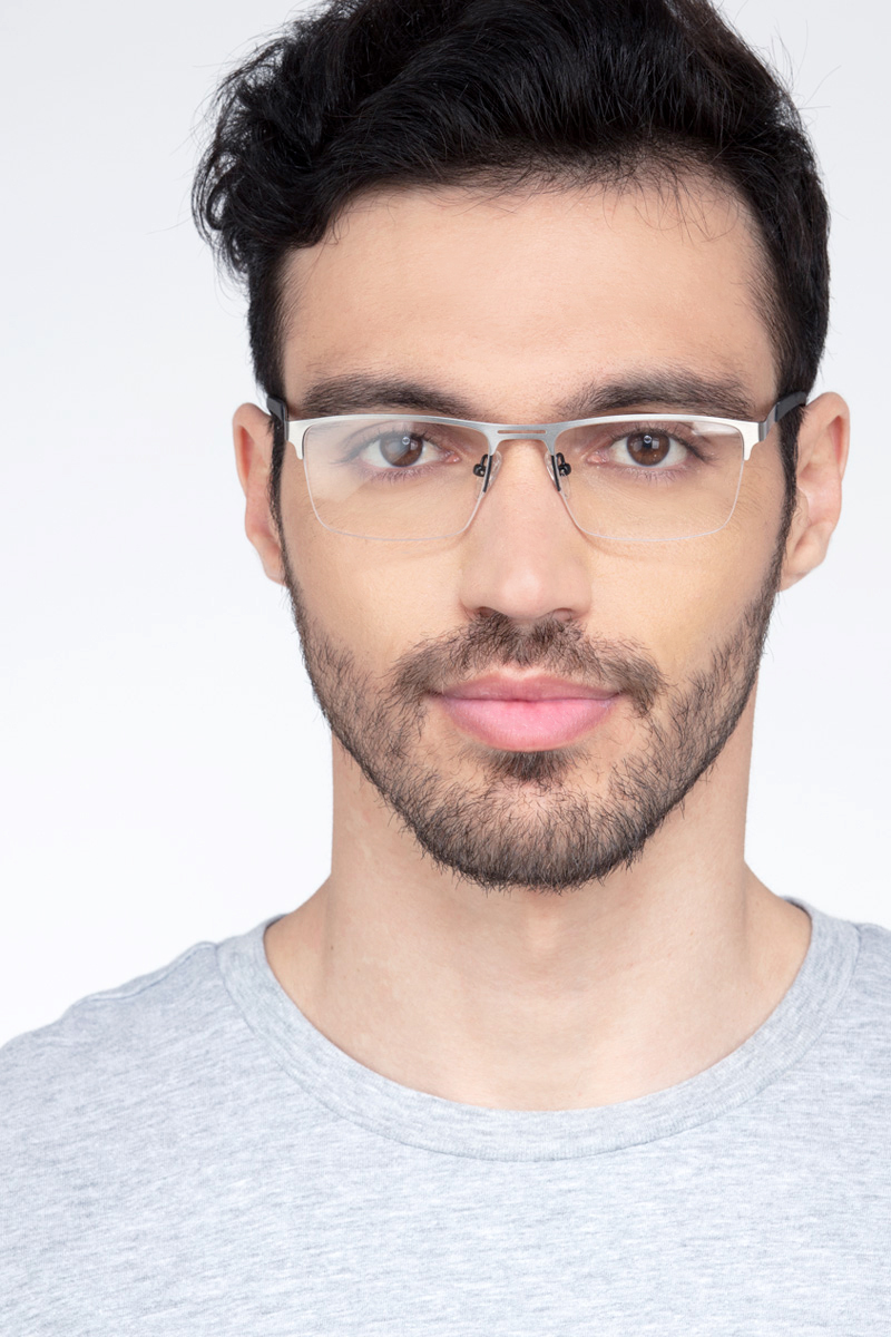 Cavalier Rectangle Gunmetal Glasses For Men Eyebuydirect Canada 