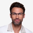 Fathom Blue Black MetalEyeglass Frames for Men from EyeBuyDirect