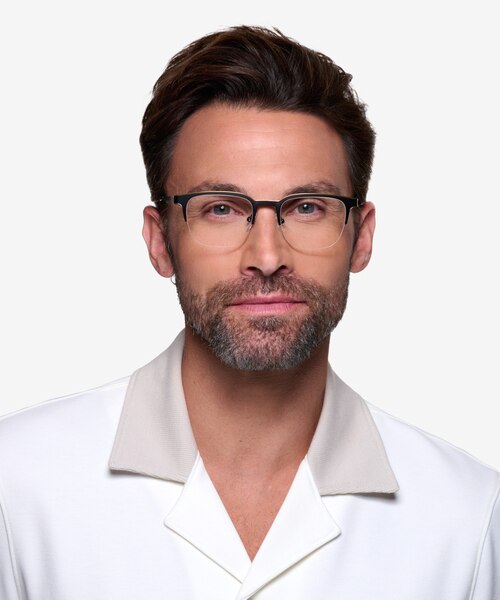 Fathom Bronze Black MétalMontures de lunettes de vue pour Hommes d'EyeBuyDirect