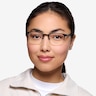 Fathom Bronze Black MétalMontures de lunettes de vue pour Femmes d'EyeBuyDirect