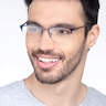 Osmosis Blue MetalEyeglass Frames for Men from EyeBuyDirect