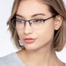 Osmosis Blue MetalEyeglass Frames for Women from EyeBuyDirect
