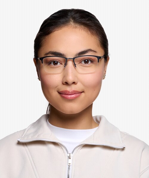 Osmosis Noir MétalMontures de lunettes de vue pour Femmes d'EyeBuyDirect