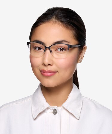 Black Feline -  Vintage Acetate Eyeglasses