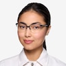 Feline Black Acetate-metalEyeglass Frames for Women from EyeBuyDirect