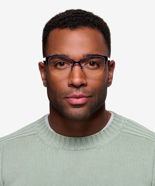 Feline Purple Acetate-metalEyeglass Frames for Men from EyeBuyDirect
