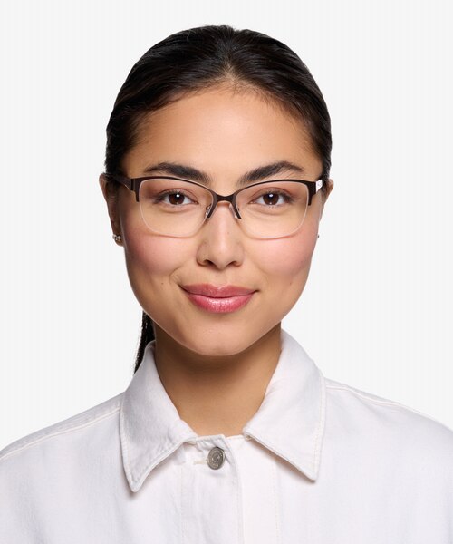 Feline Rose Gold Acetate-metalEyeglass Frames for Women from EyeBuyDirect