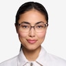 Feline Rose Gold Acetate-metalEyeglass Frames for Women from EyeBuyDirect