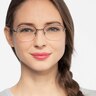 Navigator Tortoise MetalEyeglass Frames for Women from EyeBuyDirect