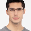 Navigator Black MetalEyeglass Frames for Men from EyeBuyDirect