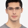 Navigator Black MetalEyeglass Frames for Men from EyeBuyDirect
