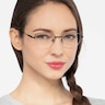 Navigator Black MetalEyeglass Frames for Women from EyeBuyDirect