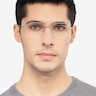 Navigator Silver MetalEyeglass Frames for Men from EyeBuyDirect