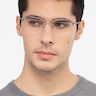 Enya Gunmetal MetalEyeglass Frames for Men from EyeBuyDirect