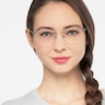 Enya Gunmetal MetalEyeglass Frames for Women from EyeBuyDirect