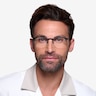 Hemisphere Black MetalEyeglass Frames for Men from EyeBuyDirect