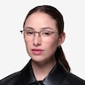 Hemisphere Rose Gold MetalEyeglass Frames for Women from EyeBuyDirect