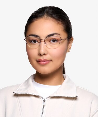 Rose Gold Star -  Vintage Metal Eyeglasses