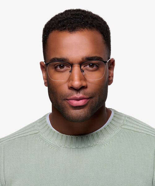 Urban Black MetalEyeglass Frames for Men from EyeBuyDirect