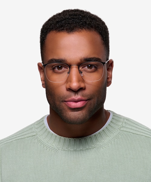 Urban Black MetalEyeglass Frames for Men from EyeBuyDirect