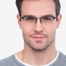 Wings Blue MetalEyeglass Frames for Men from EyeBuyDirect