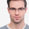 Wings Black MetalEyeglass Frames for Men from EyeBuyDirect