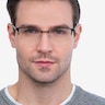 Brink Brown MetalEyeglass Frames for Men from EyeBuyDirect