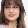 Brink Blue MetalEyeglass Frames for Women from EyeBuyDirect