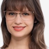 Kira Or rose MétalMontures de lunettes de vue pour Femmes d'EyeBuyDirect