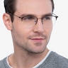 Elise Brun MétalMontures de lunettes de vue pour Hommes d'EyeBuyDirect