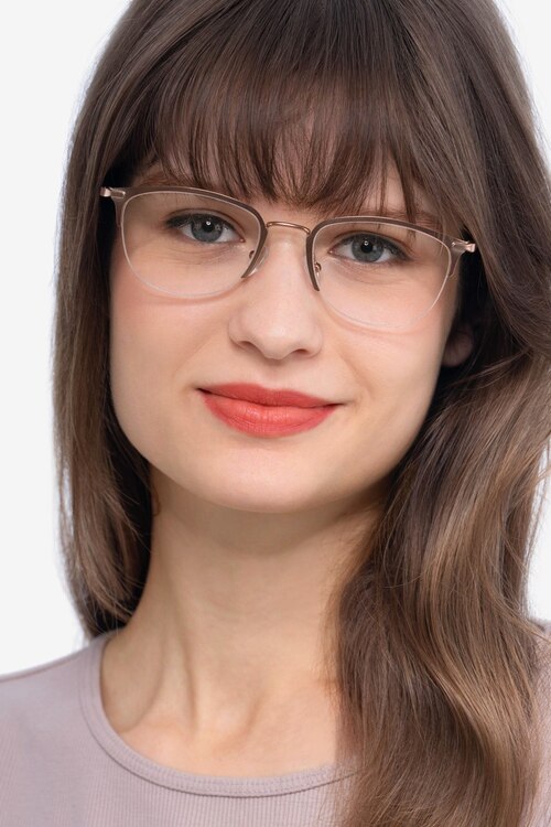 Elise Rose Gold MetalEyeglass Frames for Women from EyeBuyDirect